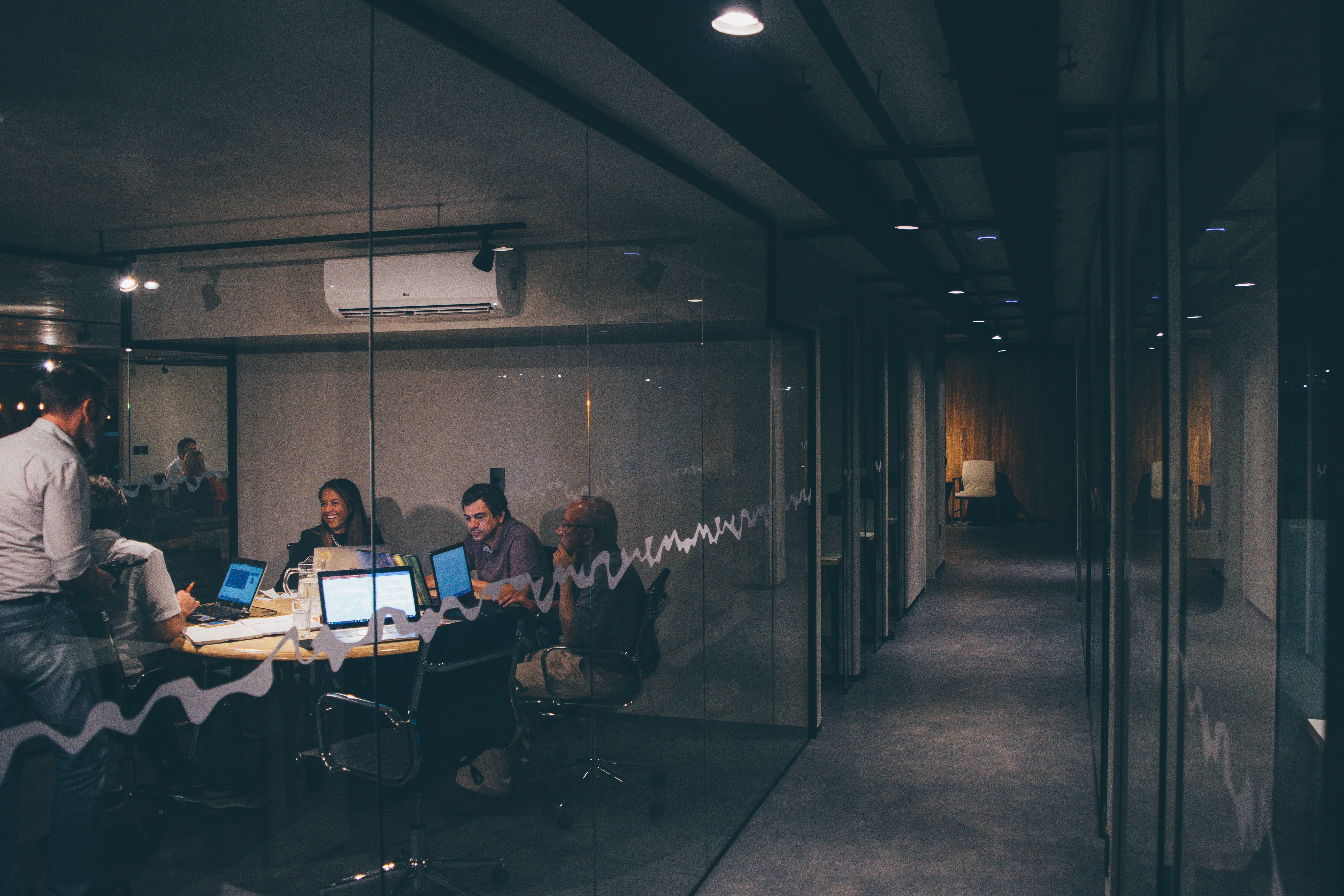A conference room